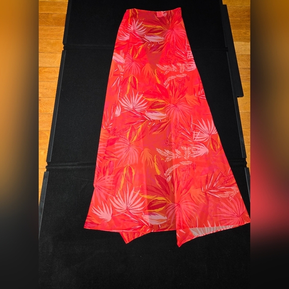 Milly Cabana Tropical Print Palm Kimono Caftan P/S Beach Cover Up Small - Picture 5 of 7